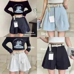 Keltis BKK Short Pants Highwaist KT9355 Denim READY STOCK