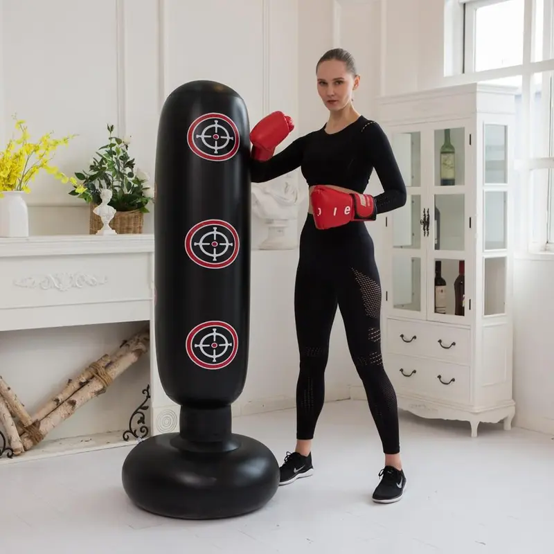 Inflatable Punching Bag, 1 Count Modern Simple Durable Inflatable Free-standing Punching Bag, Boxing Kicking Sandbag, Fitness Equipment for Home Gym Use 3