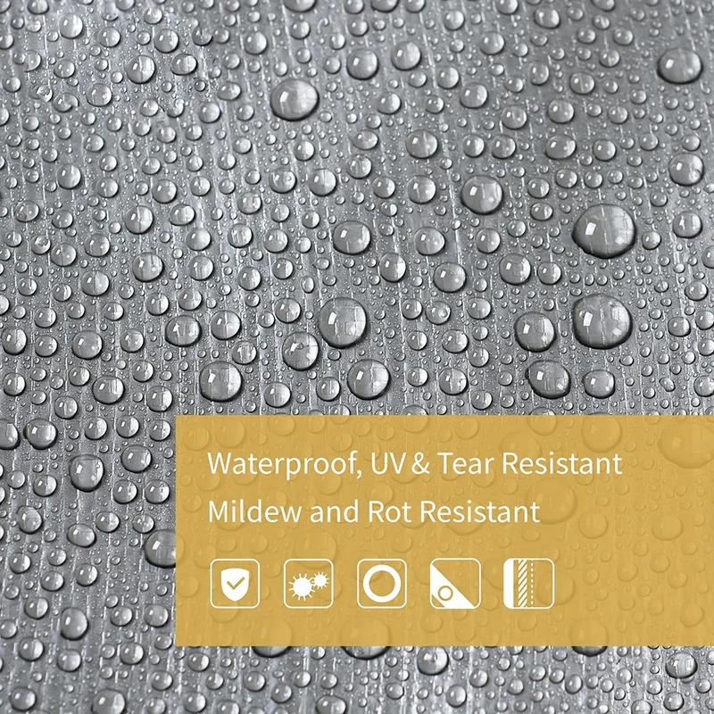 Product Introduction of Tarpaulin 2x2m 2x3 3*3 3x4 3mx5 Car Waterproof Shade Tarp Tent Camping Sun Shade Sail Double Silver Awning Canopy Rain Cover 13