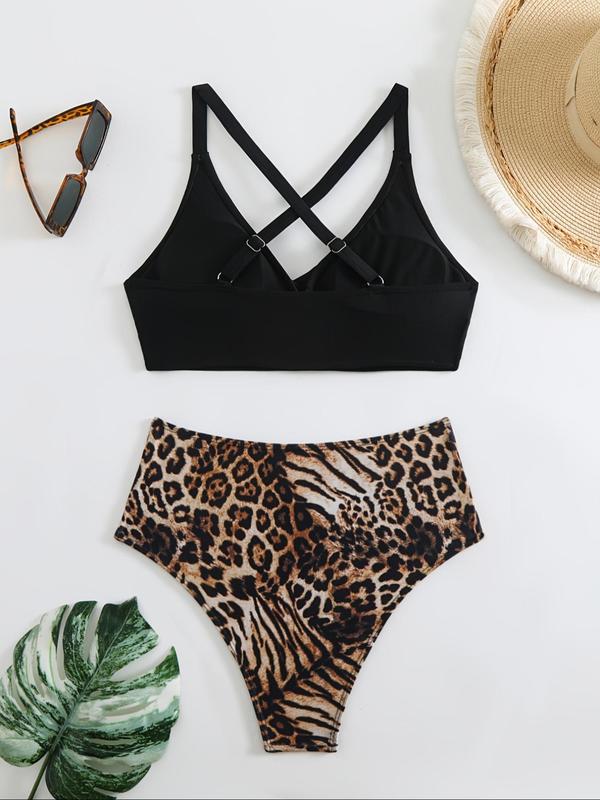 Casual Vacation Animal Print Swimwears Casual Vacation Animal Print Swimwears
