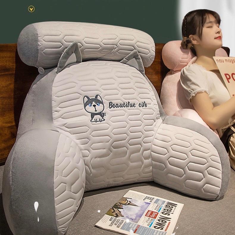 Gối đệm tựa lưng ghế sofa xe oto gối gác chân kê đầu giường nệm lót ngồi bệt gối ôm ngủ