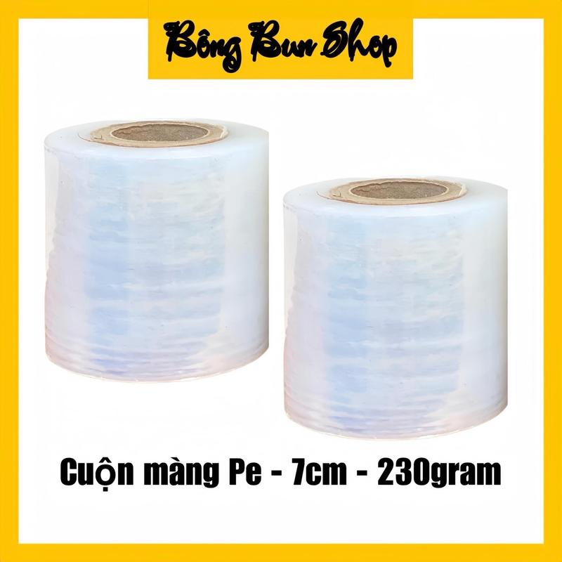 Cuộn màng PE quấn bụng khổ 7cm loại 230 gram