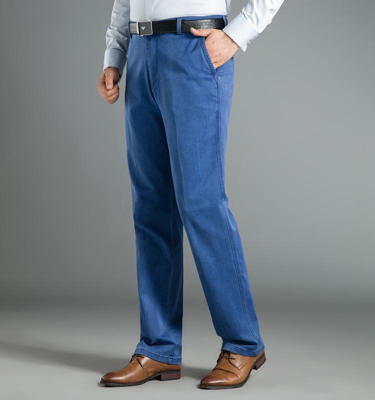 Product Introduction of Quần Jean Nam, Trung Người Già Và Cao Tuổi, Cạp Cao Co Giãn, Đáy Sâu, Thẳng Và Rộng Rãi, Thích Hợp Cho Bố, Quần Dài Thường Ngày 11