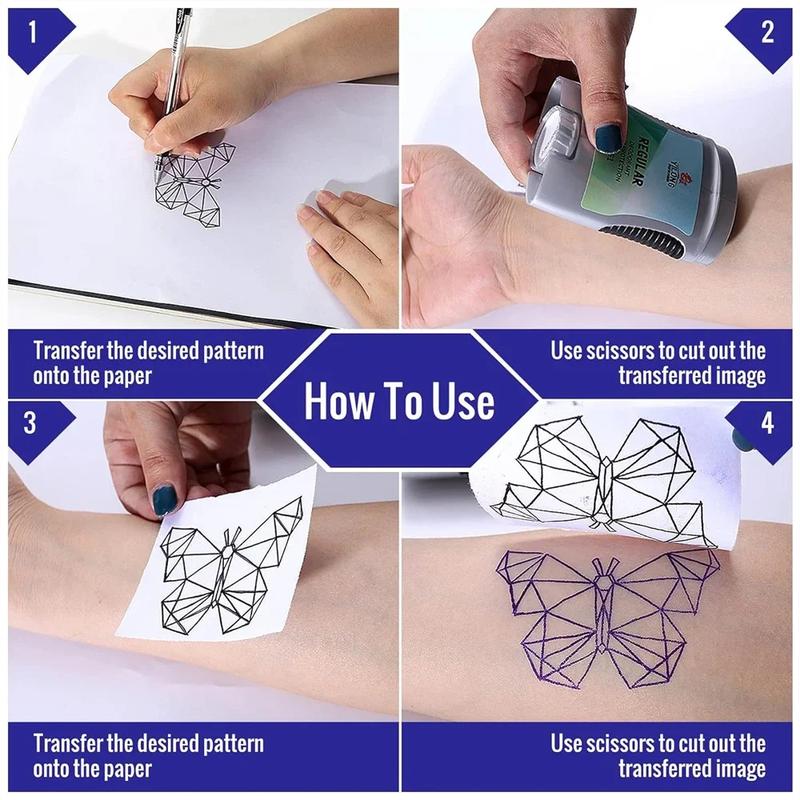 Product Introduction of 10/15/100pcs Tattoo Transfer Paper Transfer Stencil Paper Tattoo Copier 4 Layers A4 Size Tool for Tattooists Tattoo Supplies 22