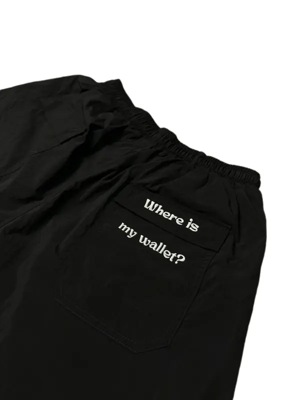 Quần short dù Comic.Club 'Where is my wallet?', quần đùi unisex thêu 2 mặt vải dù nhăn dày cao cấp lưng cạp chun, co giãn 4 chiều, thoáng mát Nam Menswear 6