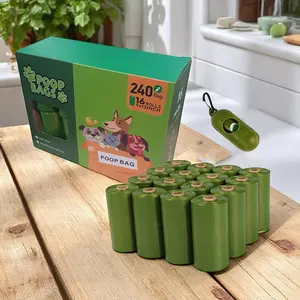 Sudui Plastik Kotoran Binatang Anjing Poop Bags 16 Roll with Dispenser - SU115