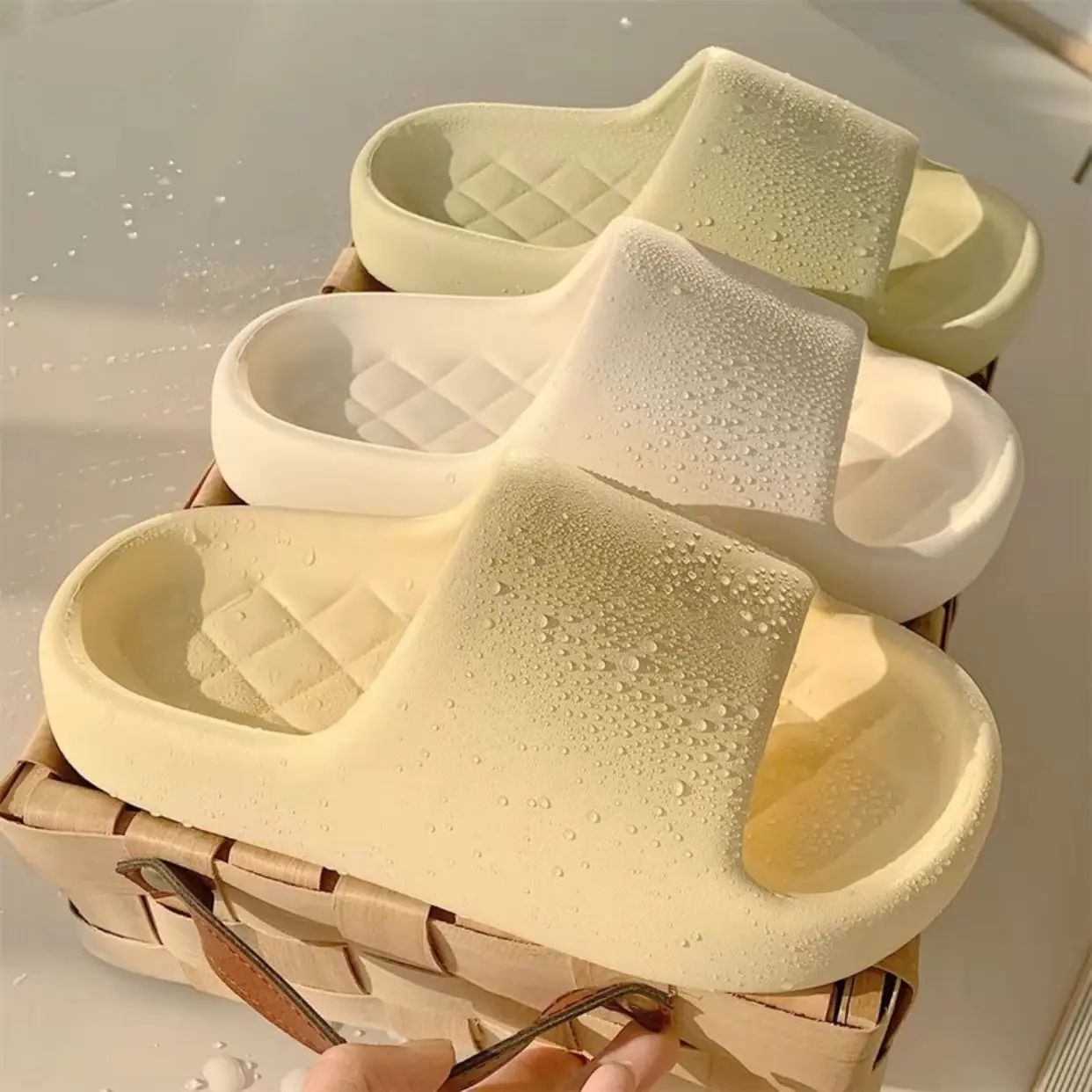 8909-Sandal EVA,đế mềm, chống trơn trượt, phù hợp cho mùa hè, phong cách Nhật Bản, dành cho nam và nữ.