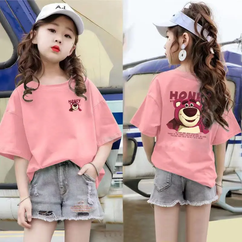 Áo Thun Ngắn Tay Trơn Cho Trẻ Em, Quần Áo Trẻ Em, Thích Hợp Cho Học Sinh Tiểu Học, Hàng Mới Về Năm 2024, Cho Bé Gái Và Bé Gái Nhỏ Và Bé Gái Thiếu Niên