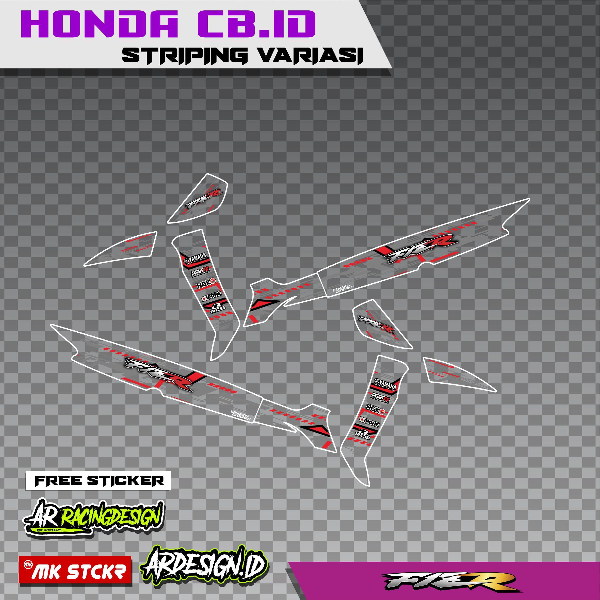 STRIPING VARIASI YAMAHA FIZ R / STICKER VARIASI BODY FIZ R  TRANSPARAN Motorcycle