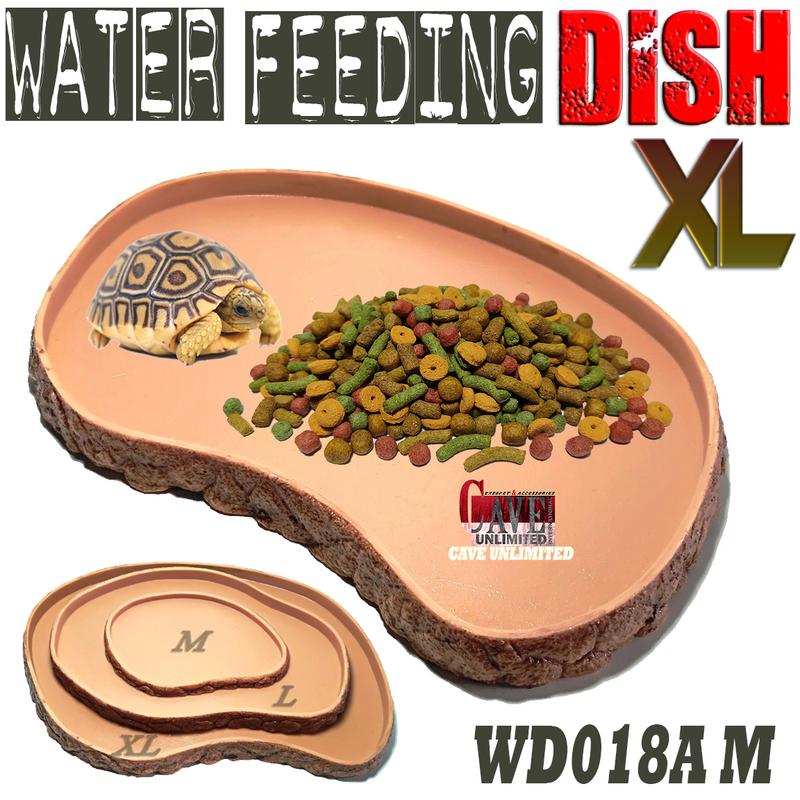 WD018C FEEDING DISH FEEDINGDISH FEEDER FOODDISH TEMPAT MAKAN WADAH MAKANAN PAKAN PELET HEWAN REPTILE TORTOISE TORTO KURA KURA SULCATA YNIPHORA RADIATA PARDALIS ALDABRA CHERRY HEAD REDFOOT IGUANA KADAL LIZARD PERLENGKAPAN HEWAN REPTILE 4