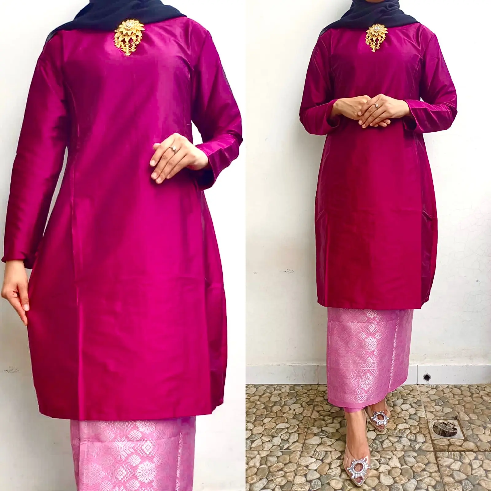 TUNIK KURUNG MELAYU SONGKET JEPANG//BAJU KURUNG BASIBA MINANG