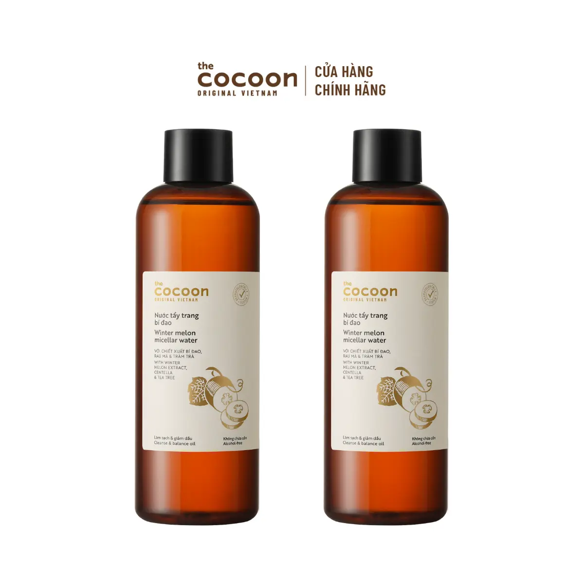 Combo 2 Bigsize - Nước tẩy trang bí đao Cocoon tẩy sạch makeup & giảm dầu 500ml | BigBuy360 - bigbuy360.vn
