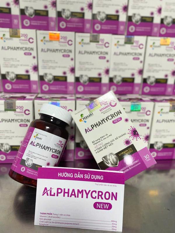 Viên uống ALPHAMYGRON NEW 200mg vitamin C hỗ trợ tăng cường miễn dịch, đào thải HPV 4
