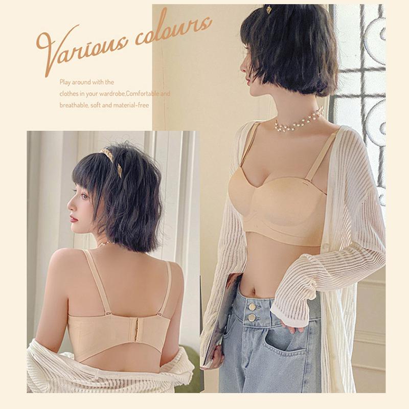 Áo Ngực Tập Hợp Ngực Nhỏ Dành Cho Phụ Nữ, Không Dây, Hỗ Trợ Bralette, Chống Chảy Xệ, Không Có Vòng Thép, Kéo Dài Bên Ngoài, Áo Crop Top Sling, Thoáng Khí, Thoải Mái, Đồ Lót, Dành Cho Phụ Nữ 1