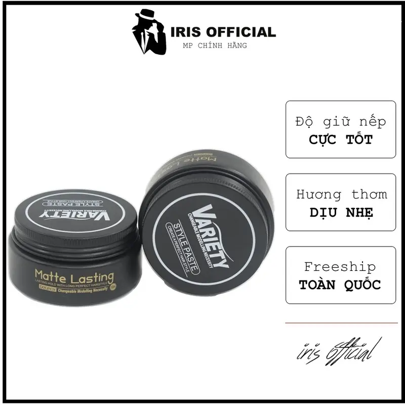 Sáp vuốt tóc nam Variety chính hãng, wax vuốt tóc, keo kéo vuốt tóc gel nam nữ  Chăm Sóc Tóc Pomade Chăm Sóc Tóc Dưỡng Tóc Serum 1
