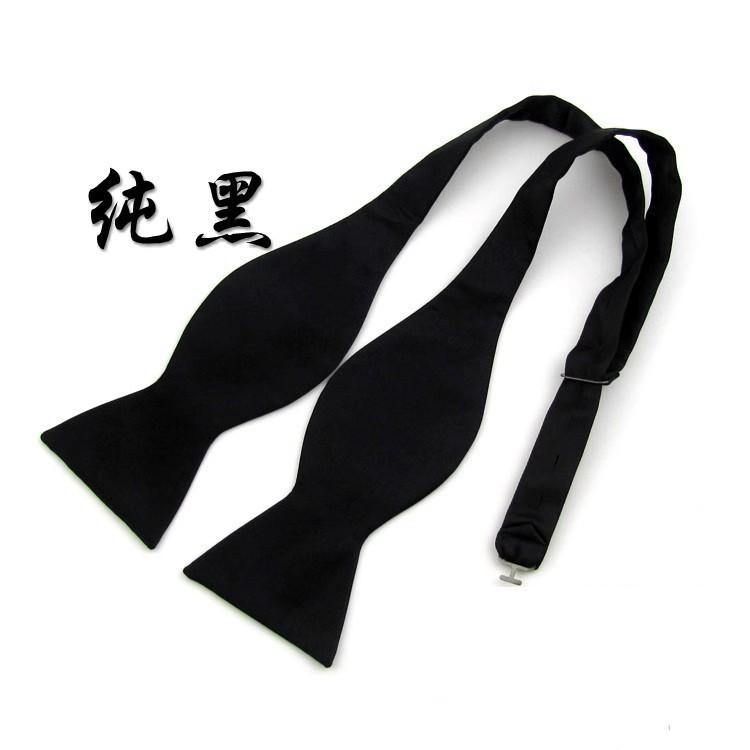 Product Introduction of British Fashion Style Classic Handmade Bow Tie Shirt Black Studio Banquet Stage Performance Gourd Bow Tie 1