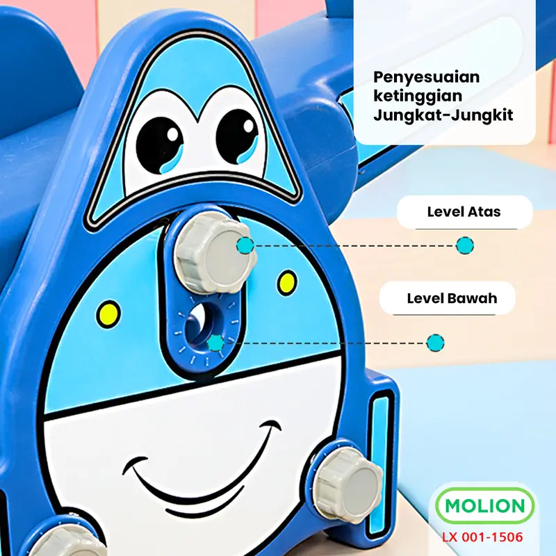 Mainan Jungkat Jungkit Anak Seesaw Prosotan Kuda Kudaan Permainan Plastik Mainan Anak Balance Lucu 001-M1503 2