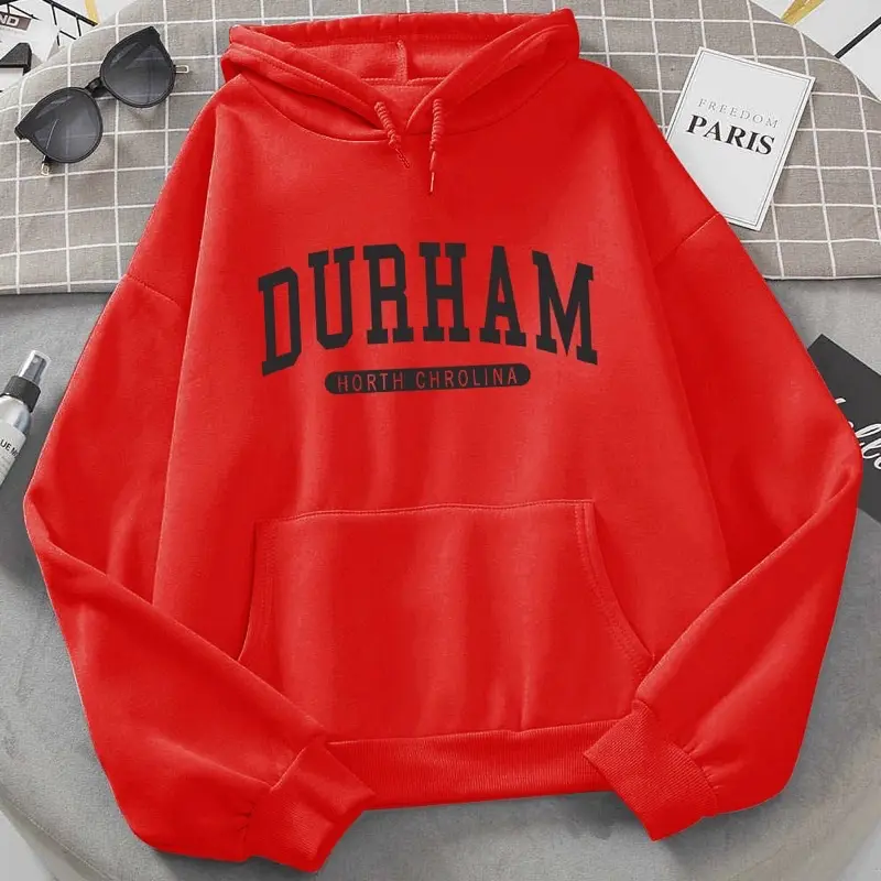 Áo Khoác Hoodie Unisex In DURHAM Có Mũ Chùm Form Rộng Hàn Quốc SL113 7