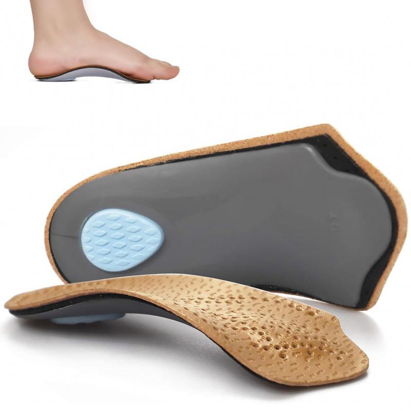 High Arch Support Insoles with Heel Cushion, Shock Absorbing PU Material Breathable Comfortable Latex Metatarsal Pads, Sports Shoe Accessories for Running & Walking 0