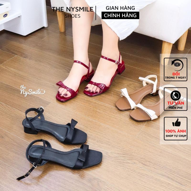 GIÀY sandals nữ 3p quai ngang - THENYSMILE - PUNTIE DéP Shoes