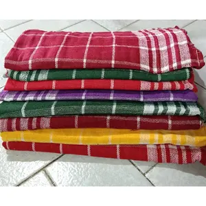 Lap piring kotak kotak / Serbet makan Kotak / Lap serba guna Murah Putih kain  lap