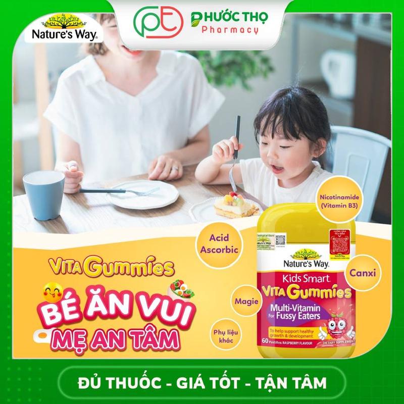 Vita Gummies Multi Vitamin For Fussy Eaters - Kích thích ăn ngon, hỗ trợ hệ tiêu hóa cho trẻ (Hộp 60 viên) 3
