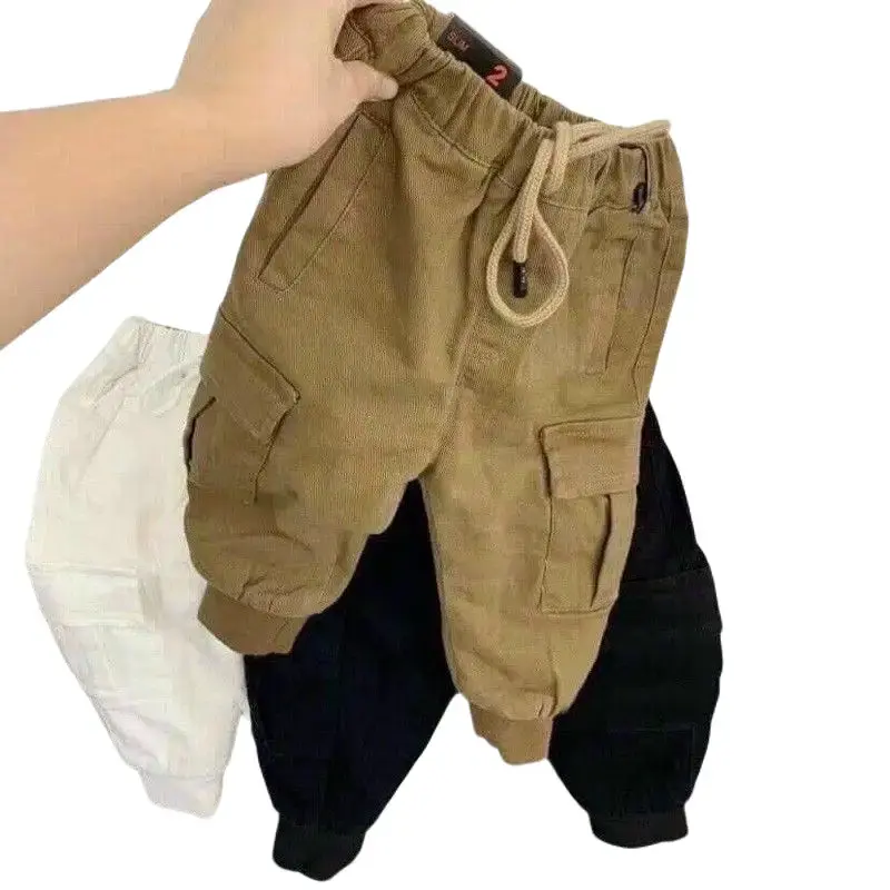 Quần kaki túi hộp phong cách cho bé trai từ 8-30kg Có Túi 0