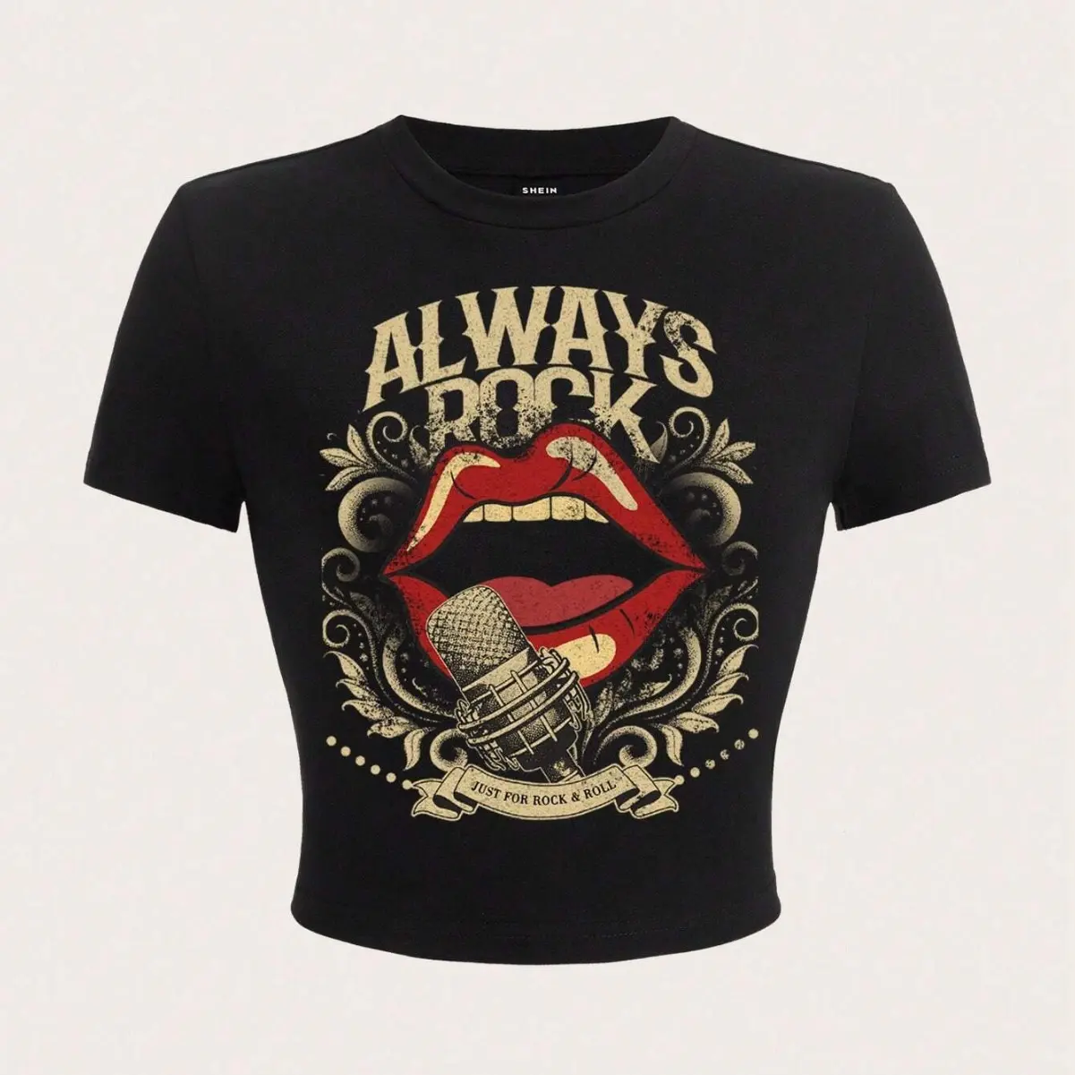2025 new street style spicy girl print short T-shirt top