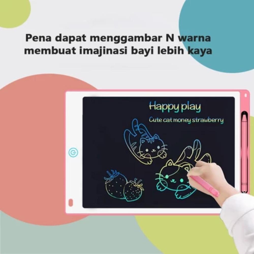 12 Inch  Layar besar LCD Writing Tablet Anak / Drawing Pad / Papan Tulis Anak Rainbow Papan gambar anak, layar pelindung mata berkualitas tinggi, papan tulis kecil, papan tulis tangan, papan tulis rumah untuk siswa.