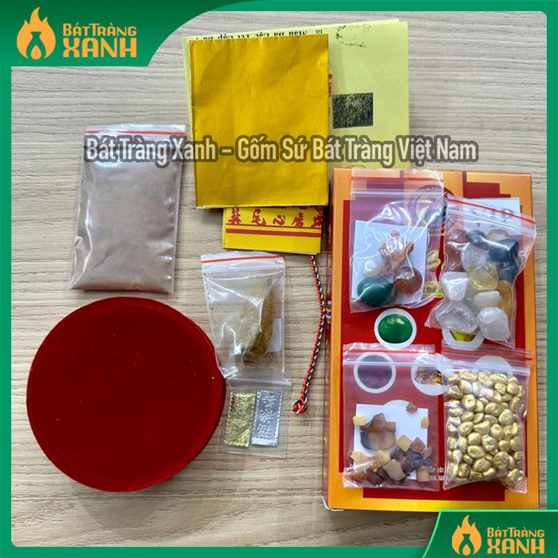 Bộ Thất Bảo Nạp Bát Hương Nạp Tượng Thần Tài Vật Phẩm Phong Thuỷ Trang Trí Ban Thờ Chính Hiệu - Decor Phòng Decor