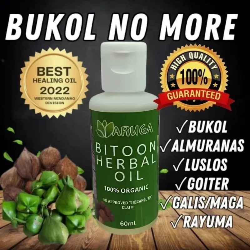 60ML ORIGINAL PURE HERBAL EXTRACT BITOON OIL for BODY WELLNESS