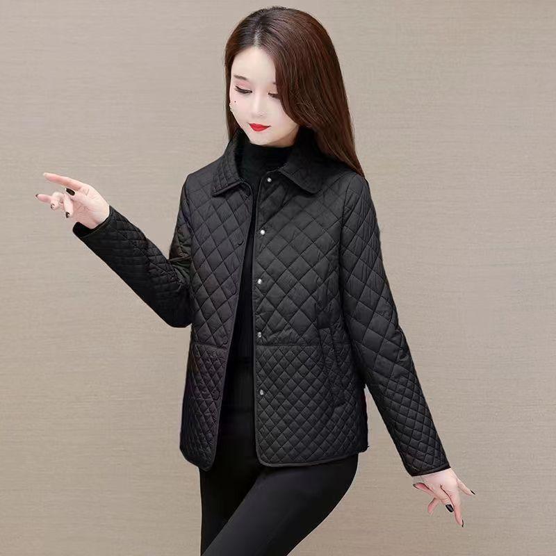 Váy Nữ Trung Người Già Và Cao Tuổi, Thời Trang, Dáng Rộng Vừa Vặn, Áo Khoác Bông Mùa Đông, Nhẹ Và Mỏng, Loại Ngắn, Chất Liệu Bông Xuống, Hàng Mới Về Thu Đông, 2022 / 2024 Jacket Top 2