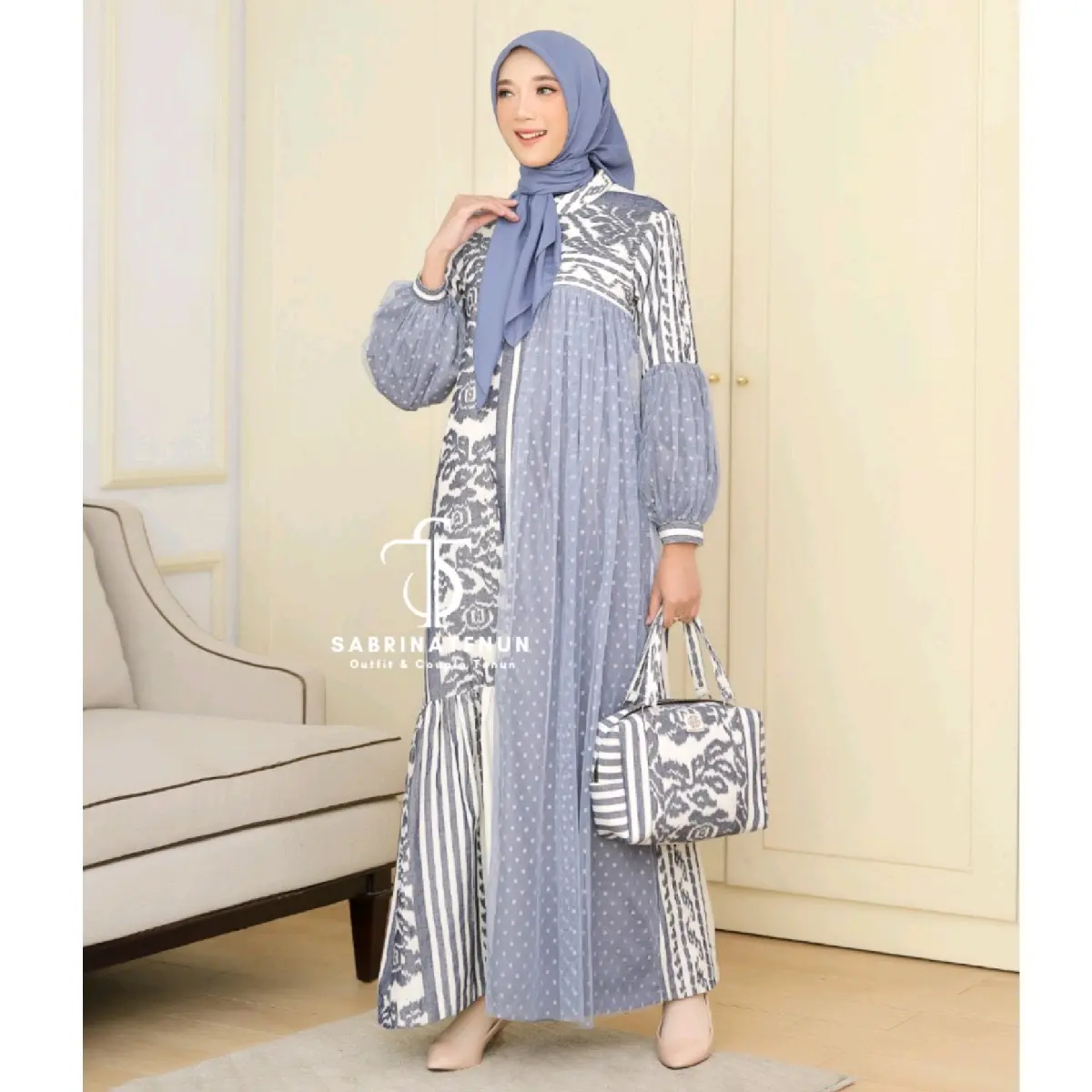 SABRINA TENUN - SHAHEERA DRES (LIMA PILIHAN WARNA)