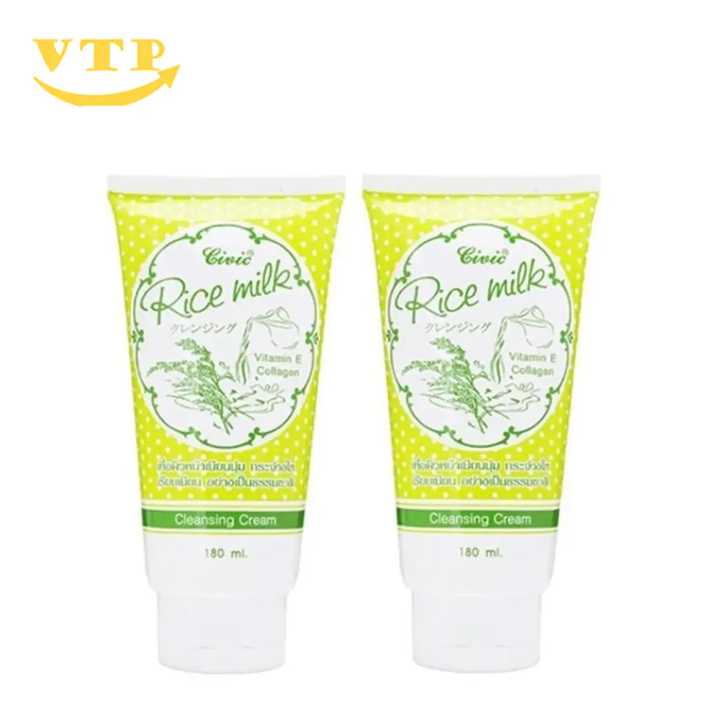 Combo 2 Tuýp Sữa Rửa Mặt Rice Milk 180ml Thái Lan Làm Đẹp Da Nữ Women Skincare Collagen