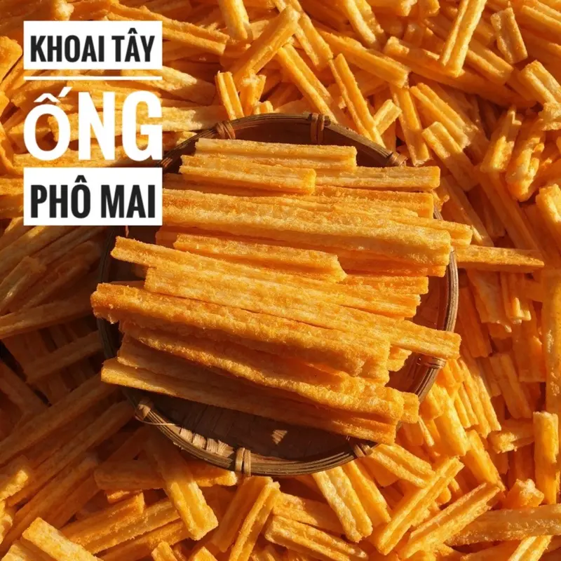 500g Khoai Tây Sấy Phô Mai Đà Lạt MTFoods