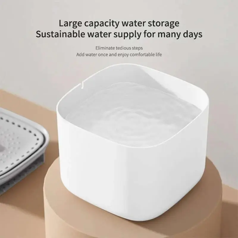 Bình Máy Uống Nước Cho Mèo, Dung Tích Lớn (3L), Đài Phun Nước Tự Động Lọc Tuần Hoàn, Chạy Bằng USB, Không Tiếng Ồn, Thích Hợp Cho Mèo, Máy Uống Nước 4