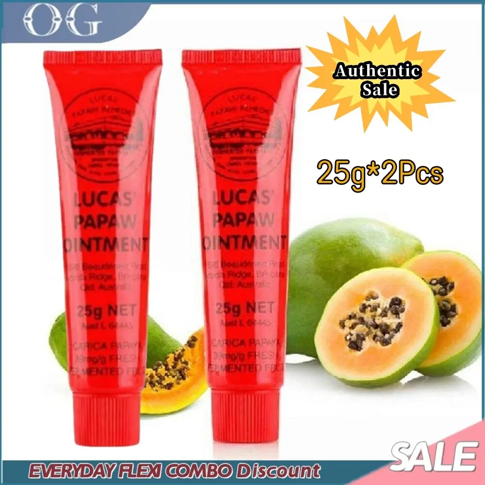 [Ready STOCK] AU Lucas Papaw Ointment 25g x2 (Double Pack) - Paw Paw Cream