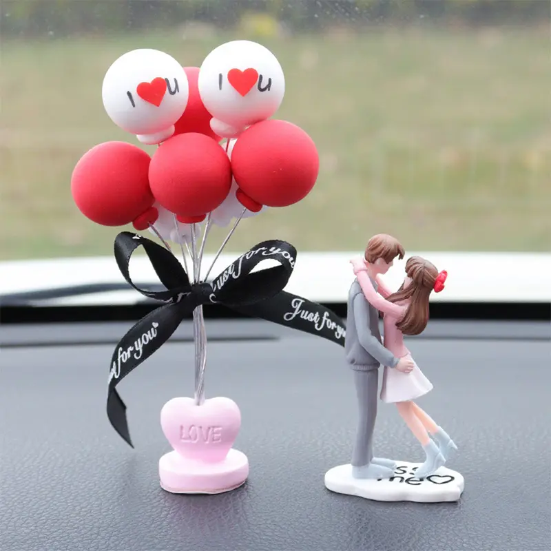 Búp Bê Bảng Điều Khiển Ô Tô, 2 Cái / Bộ, Đồ Trang Trí Nhà Balloon Pha Lê Cặp Đôi Sáng Tạo, Với Ghế Dài, Phụ Kiện Nội Thất Ô Tô, Thích Hợp Làm Quà Tặng Cho Bé Gái Và Phụ Nữ, Mặt Hàng # 469410 2