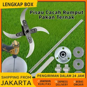 Pisau Cacah Sayur Modifikasi Bor Listrik Bahan Stainless Steel 4 Mata Pisau 50cm Poros Kuat Untuk Pakan Ayam Bebek Ternak Poros Diameter 10mm Biaya Rendah Cepat Efisien