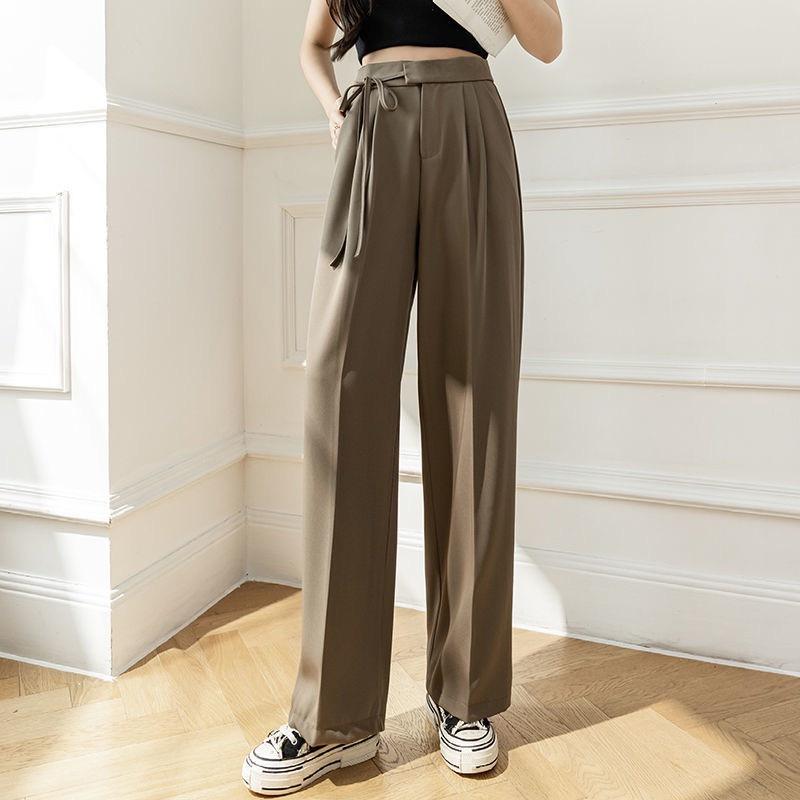 Product Introduction of (Quần Nữ) Quần ống rộng thắt dây nơ vải Ruby cao cấp dài 100cm siêu hot M015 Pants Denim 28