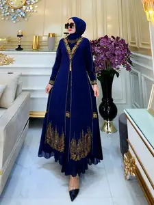 Abaya premium gamis abaya turkey terbaru 153 Arab Bordir Ceruty Lembut