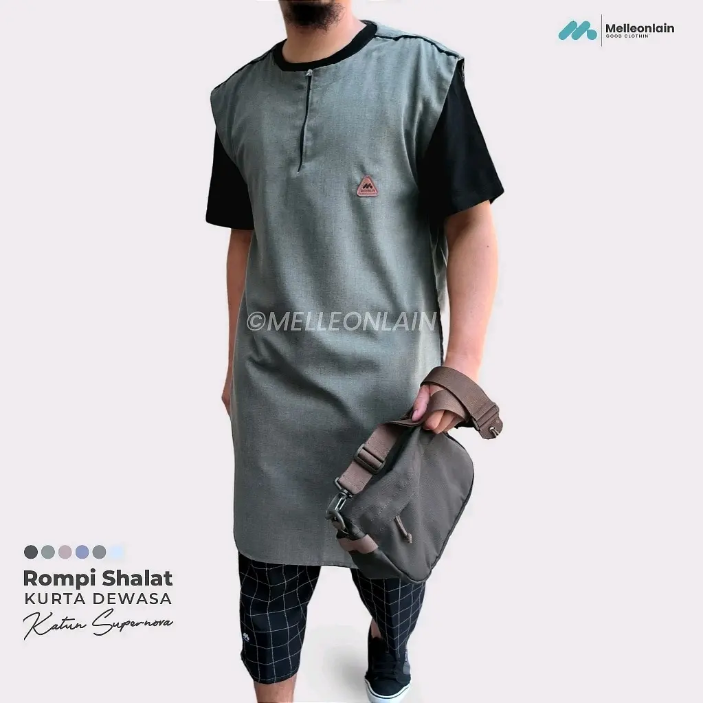 Rompi Shalat Rosal Shalat Kurta Zipper Gamis Pria