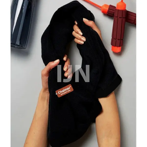 Chalmer Handuk Salon Hitam Black Tebal 35x80 Handuk Salon Lusinan Handuk Salon Murah - IJN PLAZA Towel 2