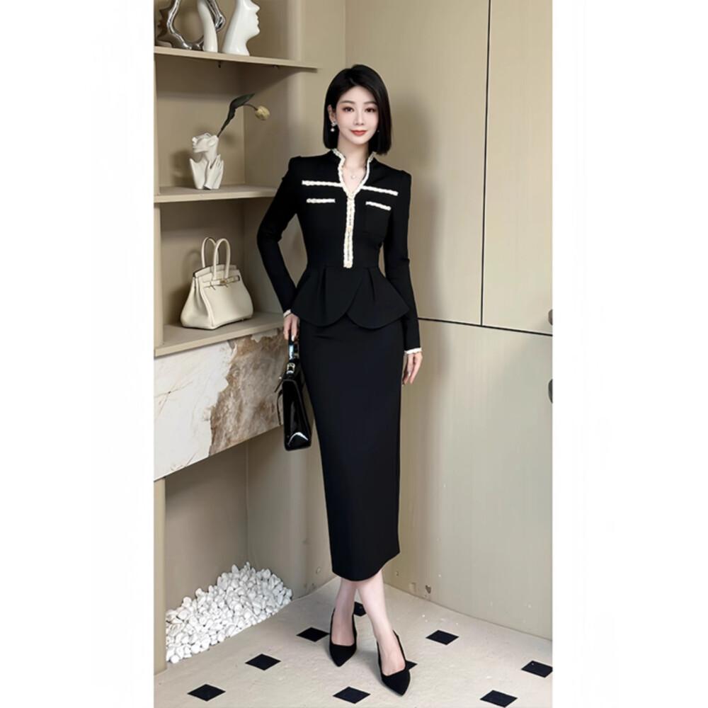 [clearance] FADFAD Setelan Atasan dan Rok Dua Potong untuk Wanita Formal