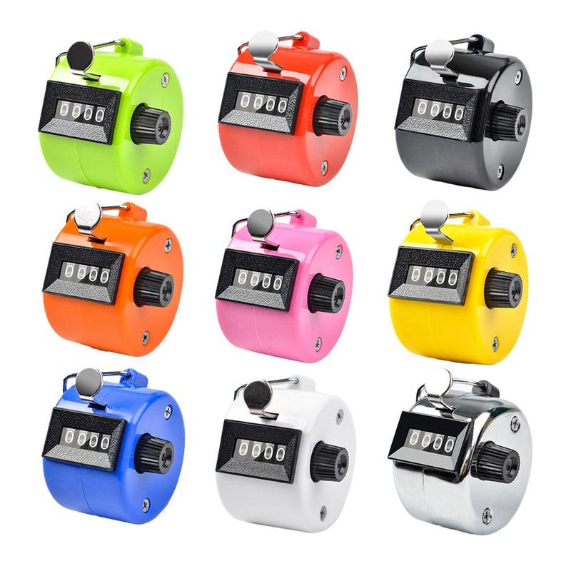 Product Introduction of Mini Exercise Counter 4 Digit Number Manual Held Tally Counter  School Exercise Manual Counting Device 32