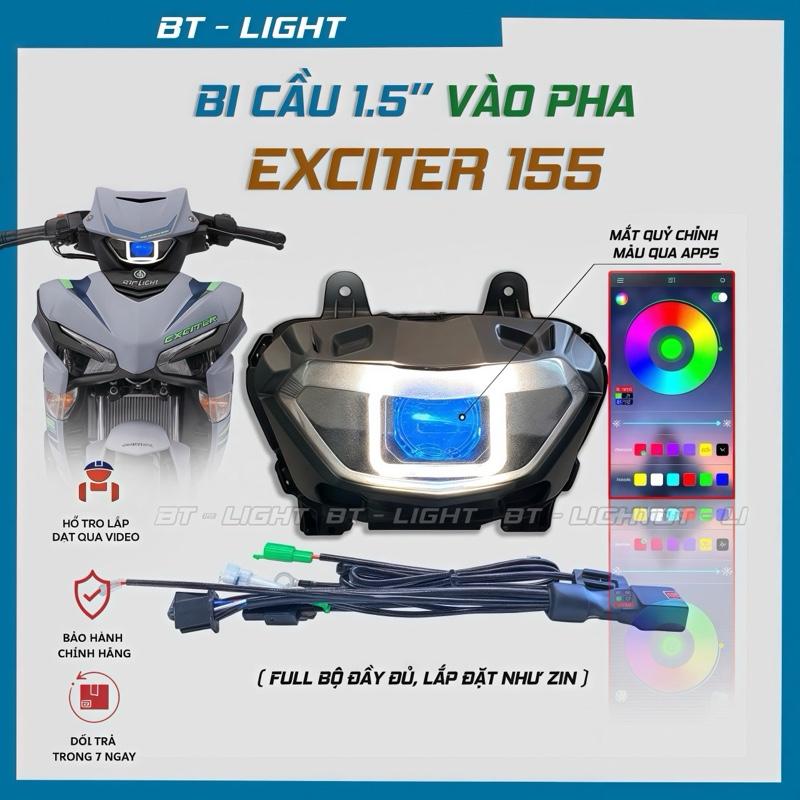 Đèn Bi cầu Led 1.5 lên sẵn chóa Cose Exciter 155 Đèn Pha Led Kem vuông 1 5 bicau bicauex