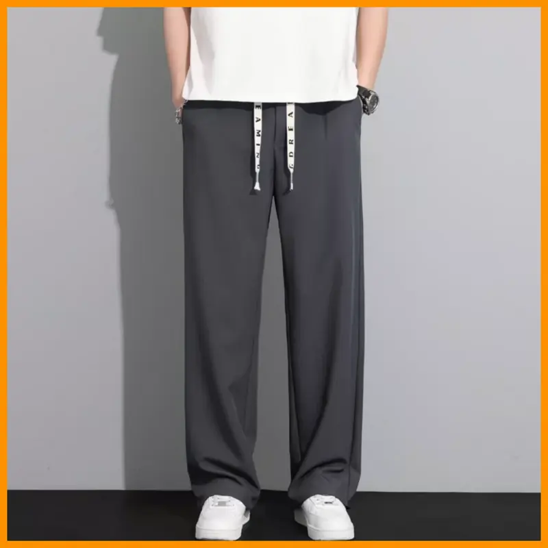 Quần Thun Nam Nữ Unisex Cotton MOON HOUSE mã S8 Màu Ghi Cao Cấp, vải dày dặn, co giãn thoải mái dành cho mọi dáng người Menswear Ong 4