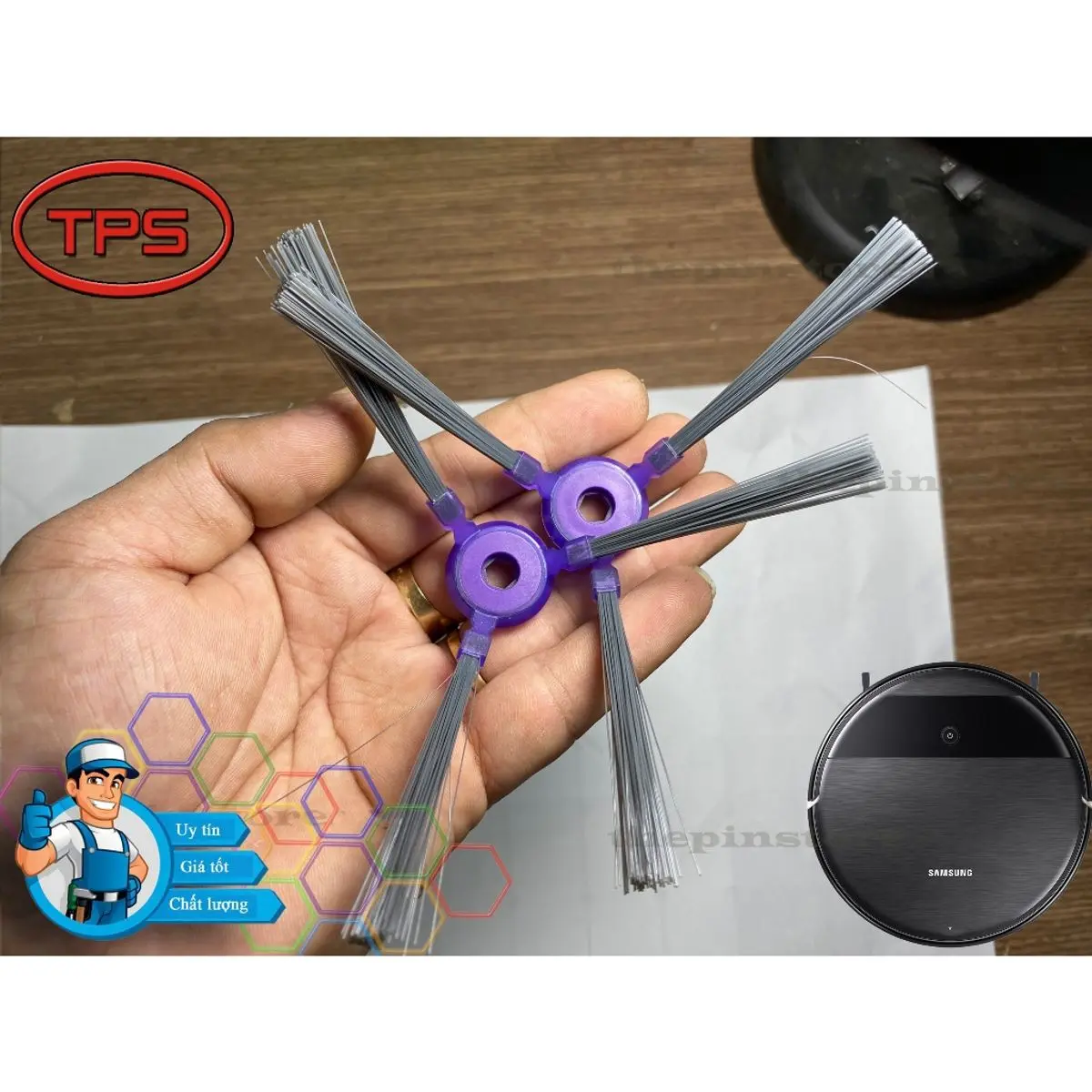 (chính hãnġ ) CHỔI CẠNH CHO ROBOT HÚT BỤI SAMSUNG POWERbot - E  VR05R5050WK