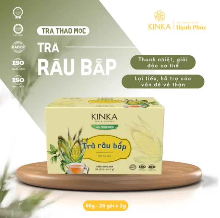 KINKA Trà Rau Bắp Túi Lọc Tự Nhiên, Hữu Cơ, Thảo Mộc