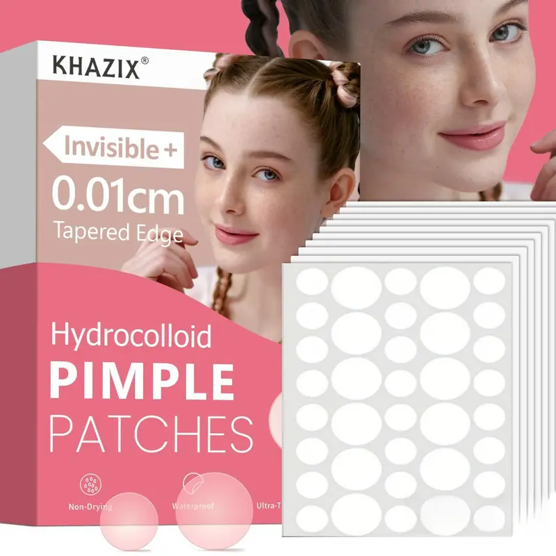 Hydrocolloid Pimple Patches, 360pcs/box Invisible Acne Cover Patches, Facial Skin Care Patches, Acne Treatment Patches for Women & Men 0